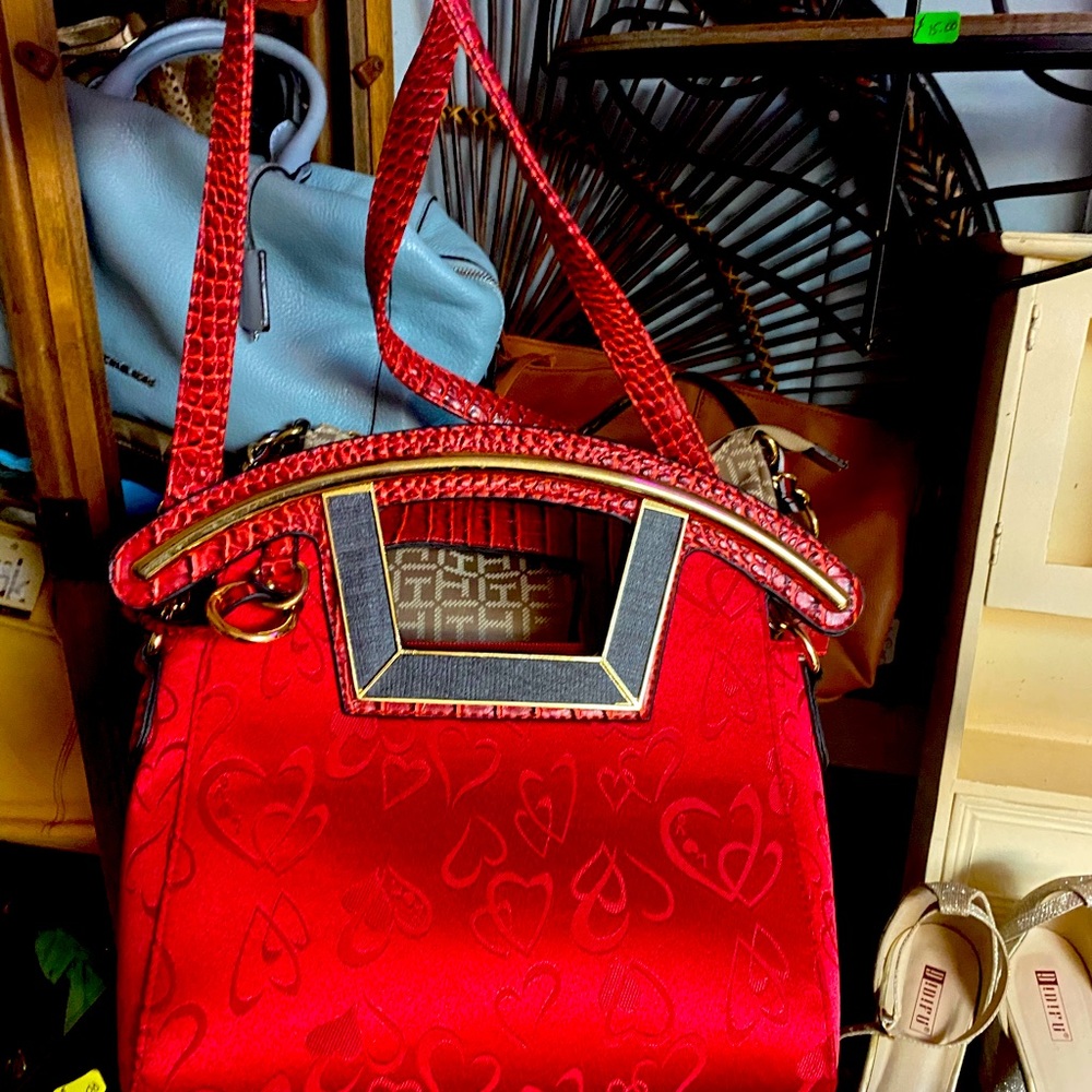 Bright red purse of love